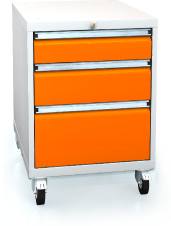 Werkstattwagen für Werkbänke 820 x 555 x 600 - 3x Schubladen